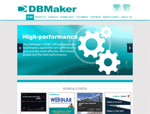 Tablet Screenshot of dbmaker.com